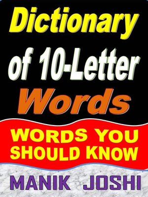 cover image of Dictionary of 10-Letter Words